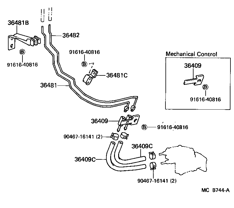  LAND CRUISER 70 |  TRANSFER VACUUM PIPING