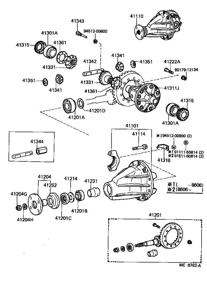  LAND CRUISER 70 |  REAR AXLE HOUSING DIFFERENTIAL