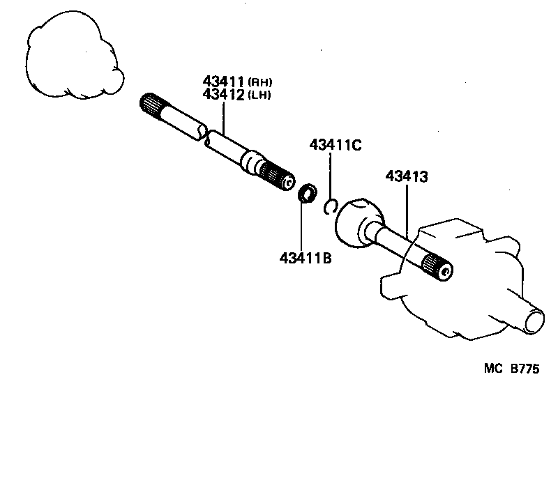  LAND CRUISER 70 |  FRONT DRIVE SHAFT