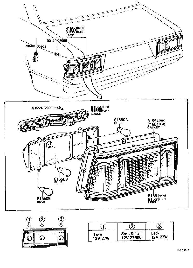  CELICA |  REAR COMBINATION LAMP