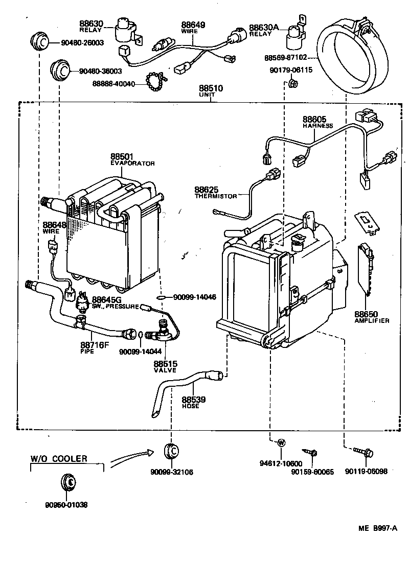  STARLET |  HEATING AIR CONDITIONING COOLER UNIT