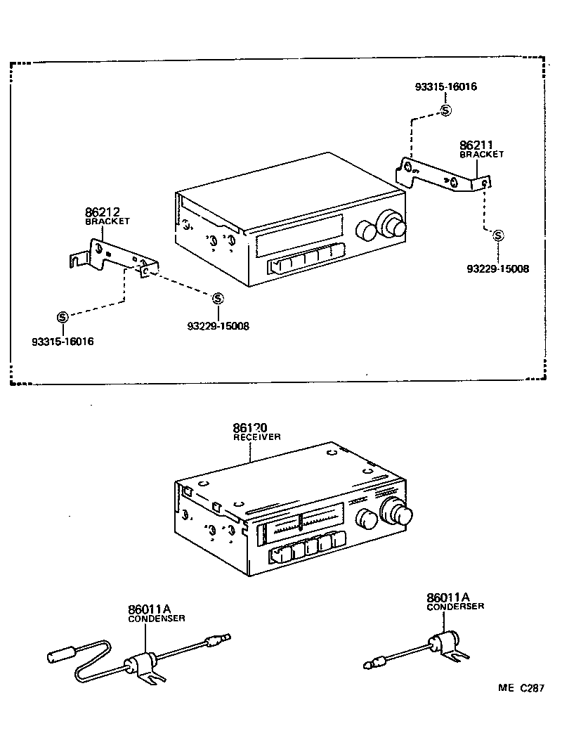  LAND CRUISER 40 |  RADIO RECEIVER AMPLIFIER CONDENSER