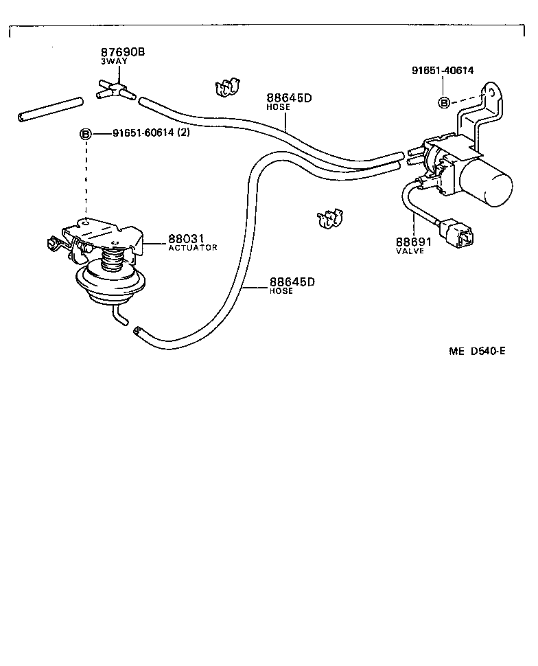  COROLLA SED LB |  HEATING AIR CONDITIONING VACUUM PIPING