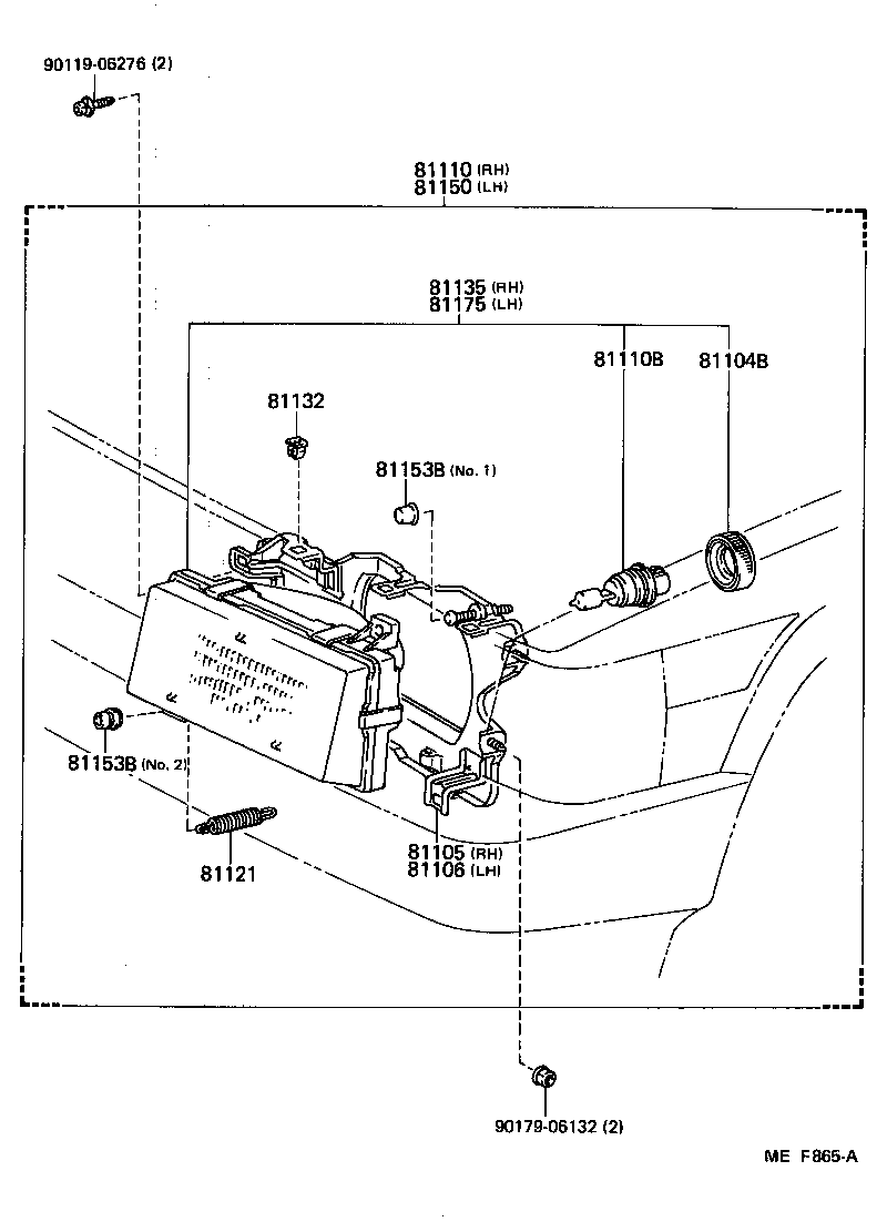  COROLLA SED LB |  HEADLAMP