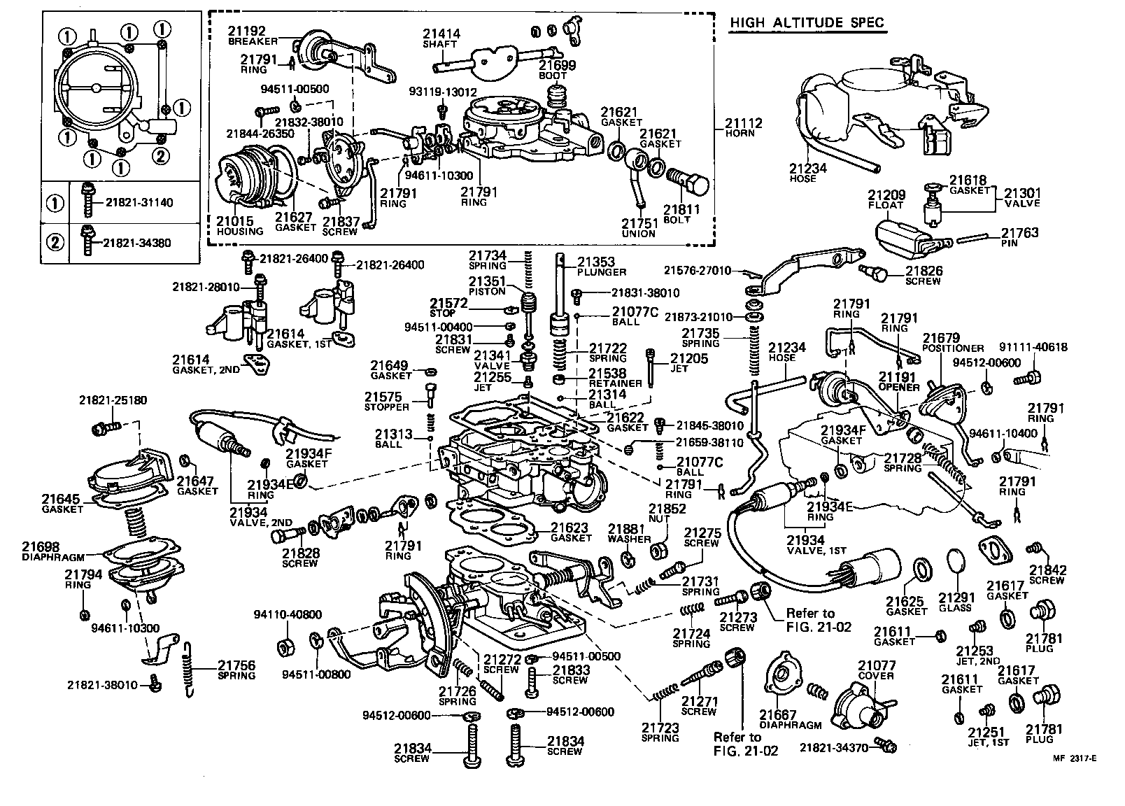  COROLLA |  CARBURETOR