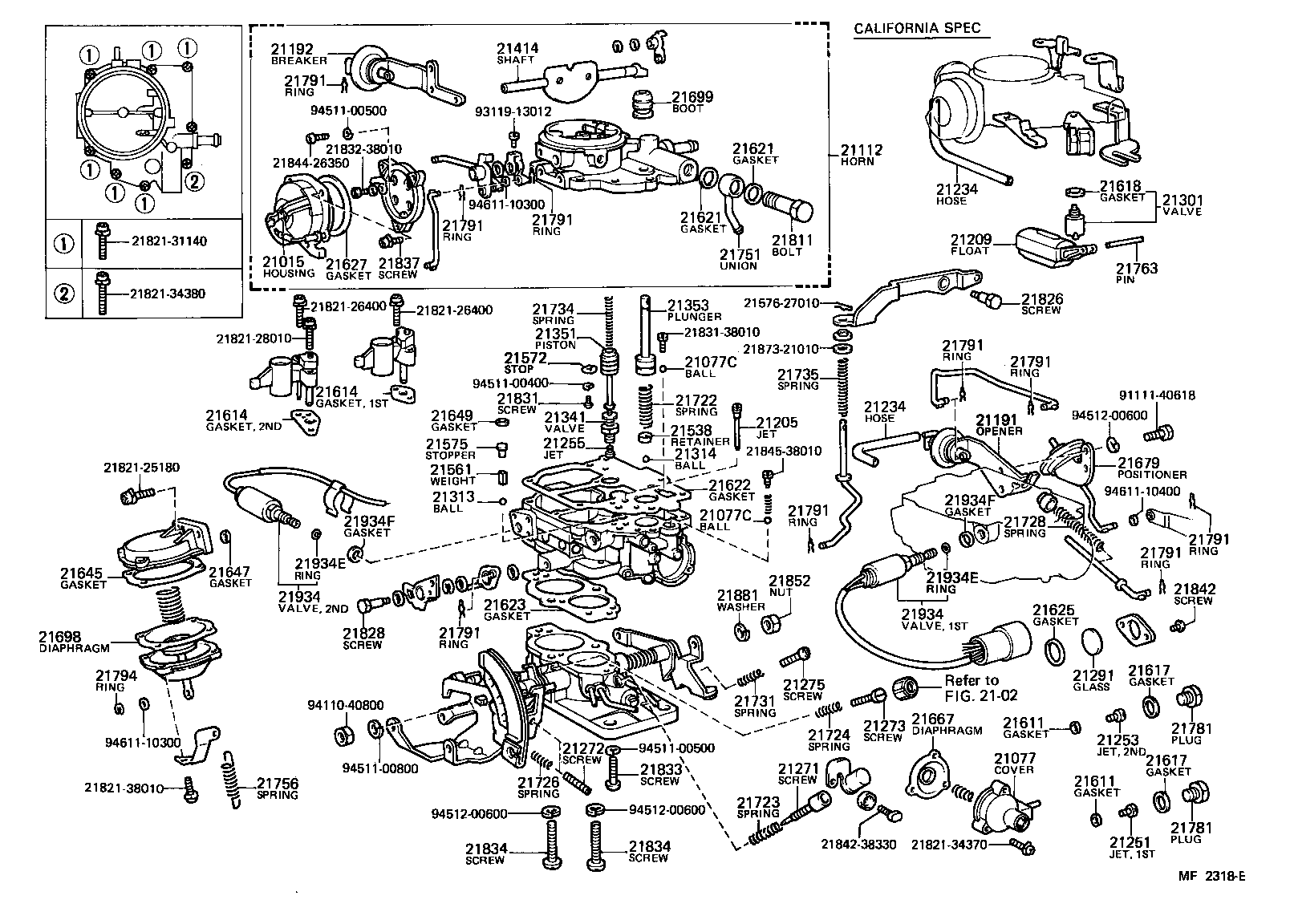  COROLLA |  CARBURETOR